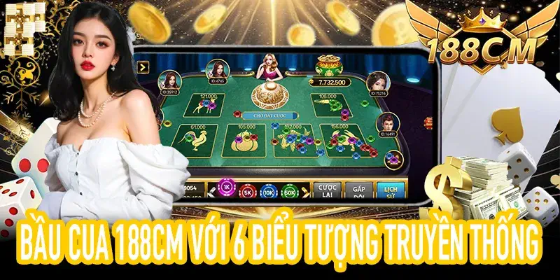 Bảng biểu tượng và luật chơi Bầu Cua 188CM chi tiết