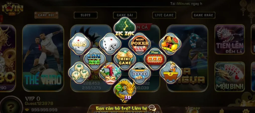 IWIN68 – Giao diện Top Game Bài Đổi Thưởng 2026