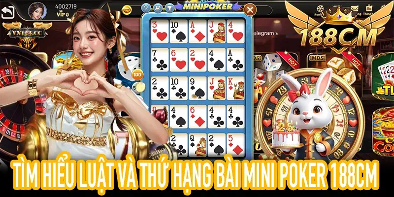 Luật chơi Mini Poker 188CM và các tổ hợp bài cơ bản