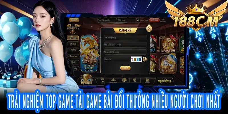 Giao diện hấp dẫn Tải Game Bài Đổi Thưởng Nhiều Người Chơi Nhất