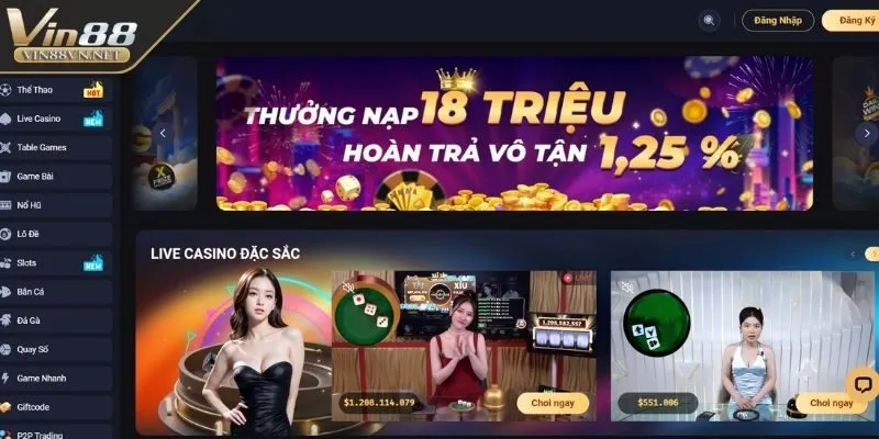 Vin88 hệ sinh thái game đa dạng và tốc độ giao dịch ổn định 2026