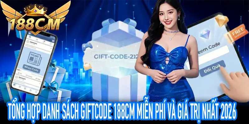 Tổng hợp các loại mã quà tặng Giftcode 188CM hiện nay